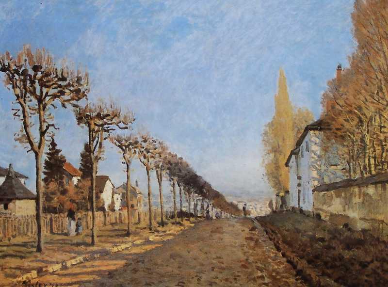 Alfred Sisley The lane of the Machine by Alfred Sisley in 1873 Sweden oil painting art